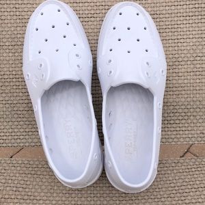 Men’s white sherry top sides